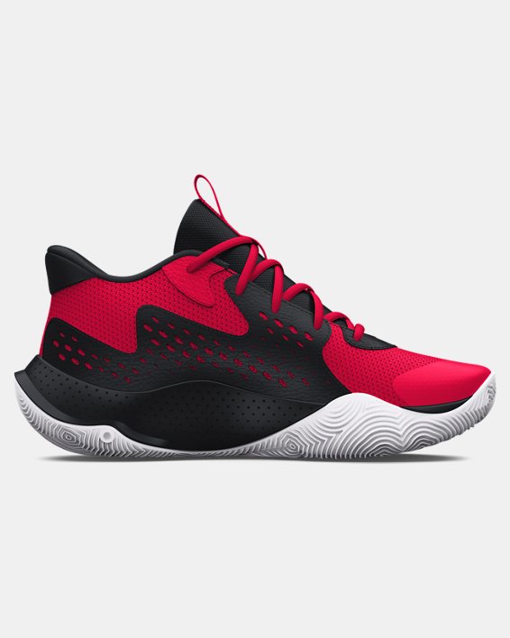 Unisex UA Jet '23 Basketball Shoes in Red image number 6
